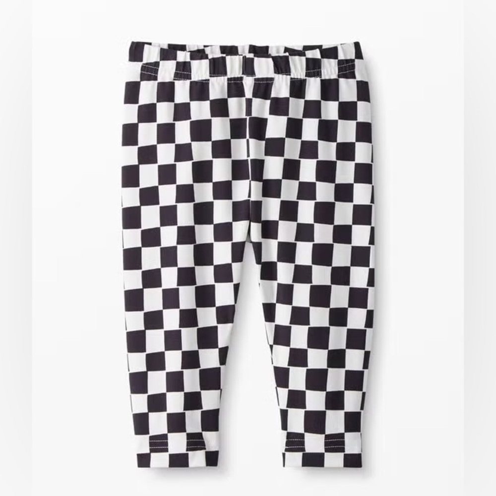 Hanna Andersson Capri Black Check Leggings 130/US10
